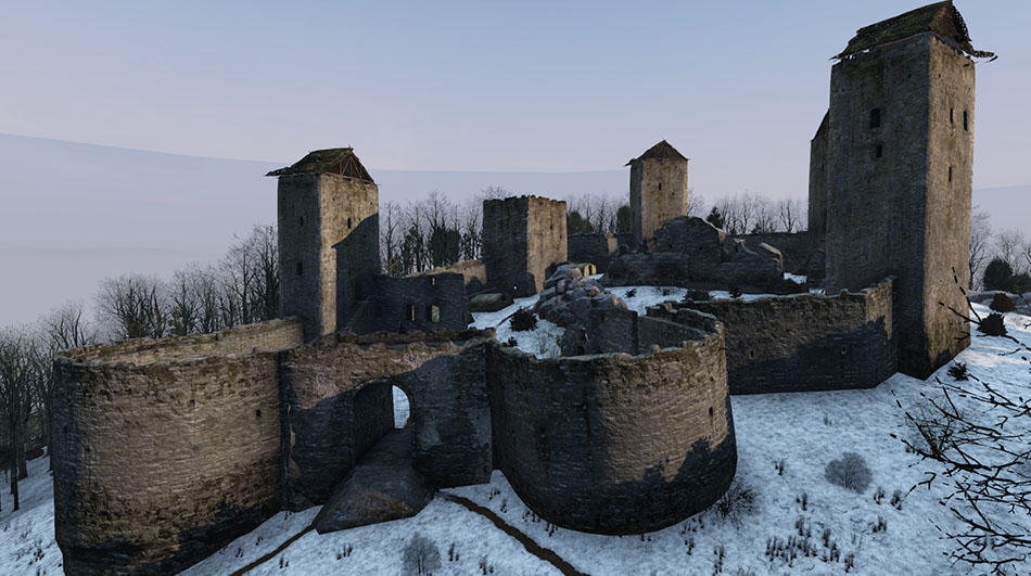 Winter CRUX Hardcore custom castle outpost
